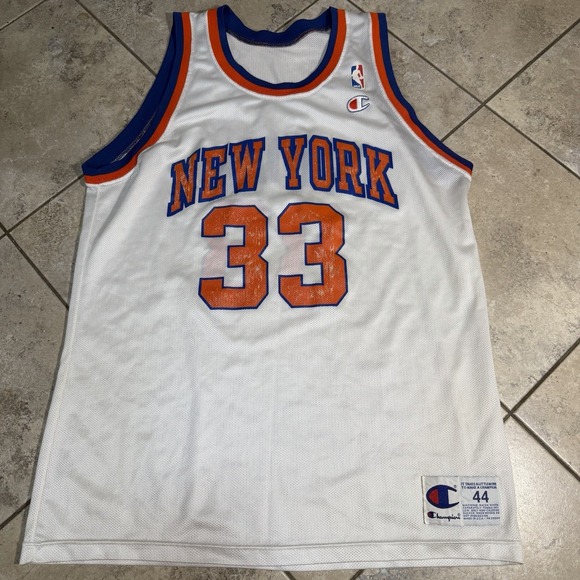 Champion Other - Vintage 90s Champion Patrick Ewing New York Knicks White Jersey 44 NBA Finals